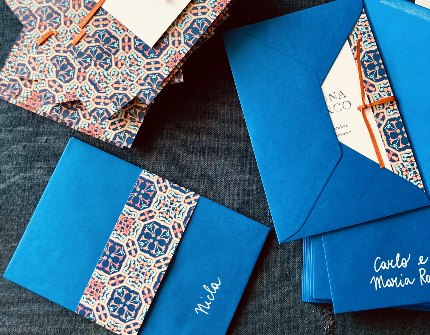 Majestic Patterns Regal Mosaic Wedding Stationery