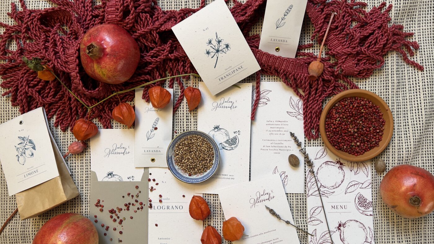 Delicate Botanical Wedding Stationery