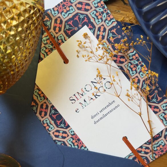 Majestic Patterns Regal Mosaic Wedding Stationery