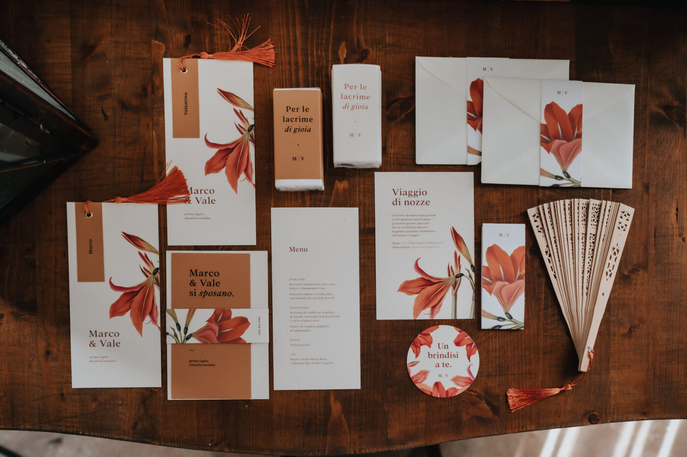 Rustic Poetry Terracotta-inspired Wedding Stationery