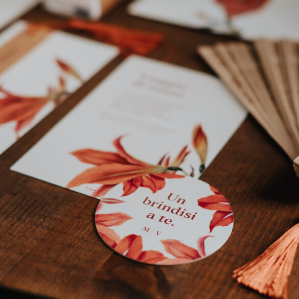 Rustic Poetry Terracotta-inspired Wedding Stationery