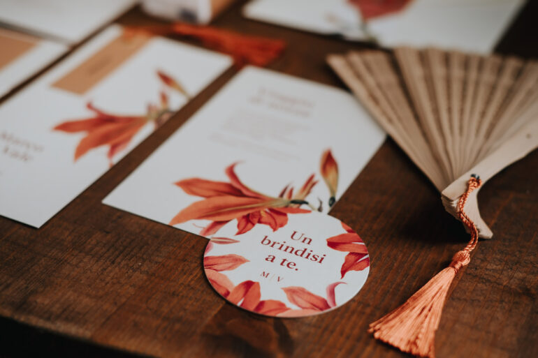 Rustic Poetry Terracotta-inspired Wedding Stationery