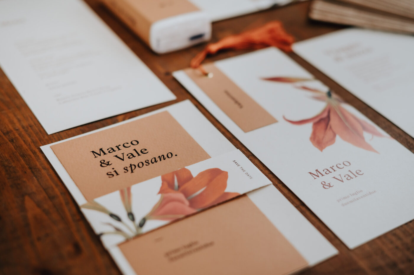 Rustic Poetry Terracotta-inspired Wedding Stationery