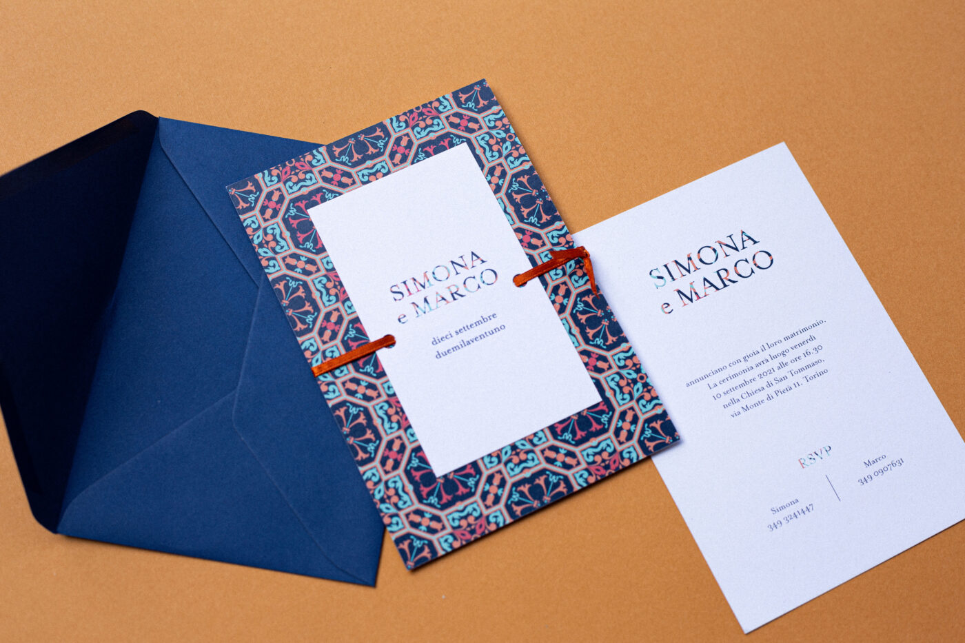 Majestic Patterns Regal Mosaic Wedding Stationery
