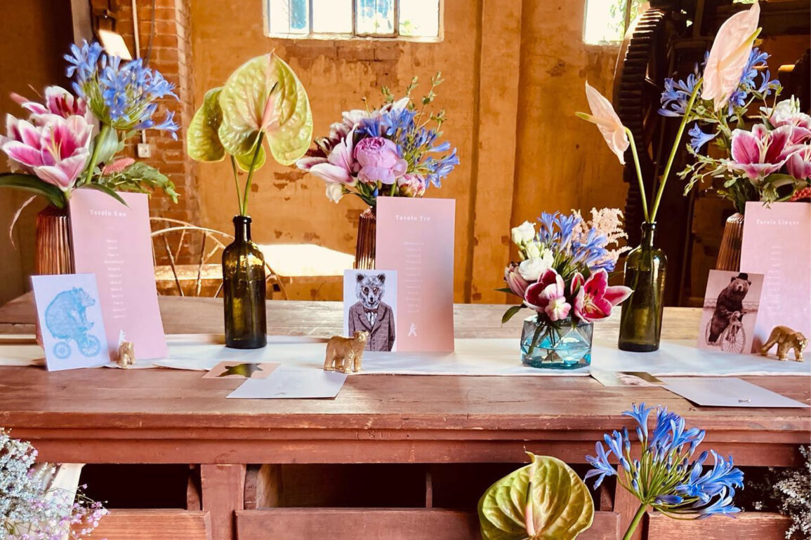 Le illustrazioni creano un'atmosfera festosa e divertente che trasmette gioia e felicità, creando un matrimonio mondo incantato a tema orsi.