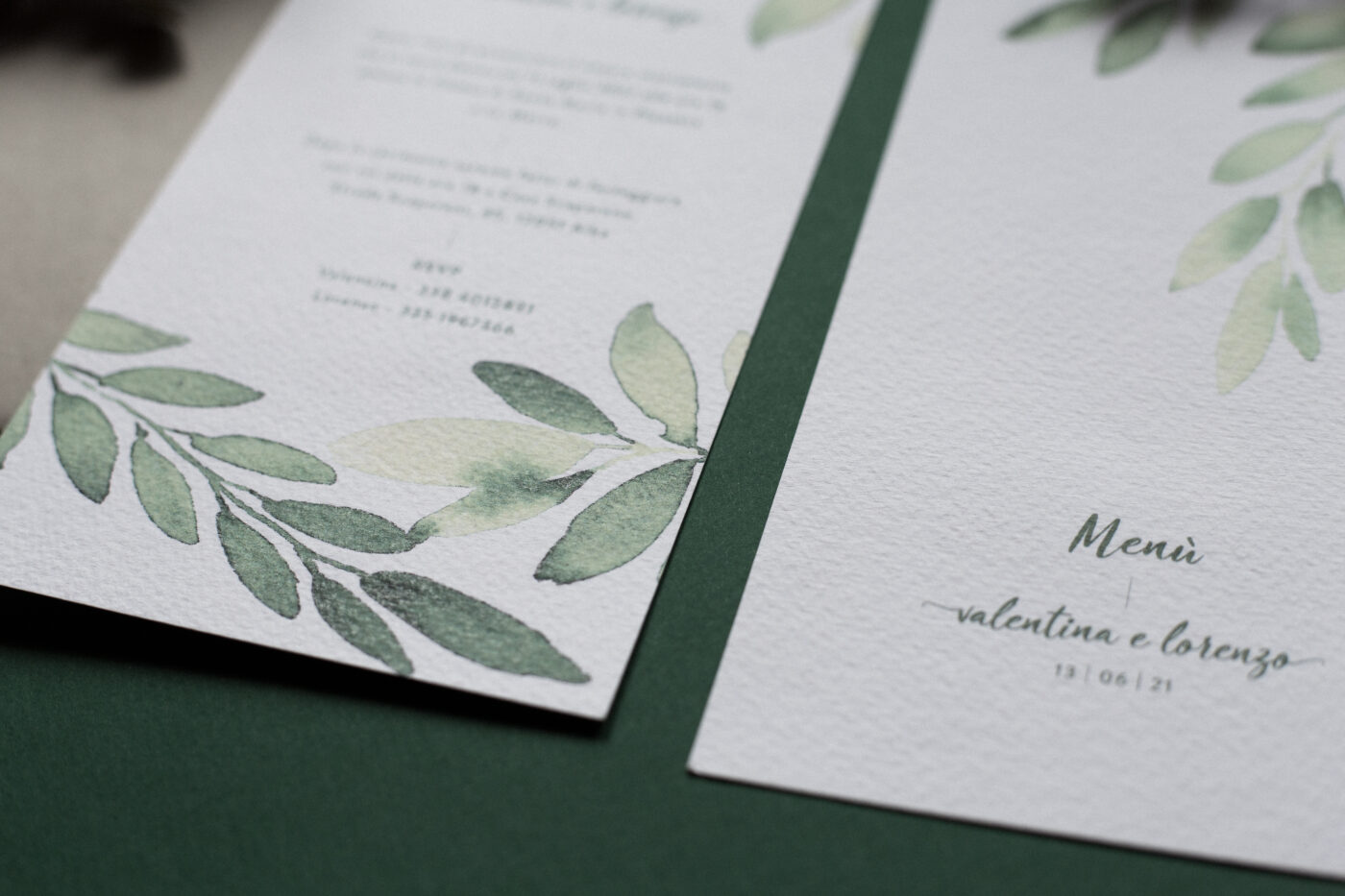 Eucalyptus Harmony Watercolor Wedding Stationery