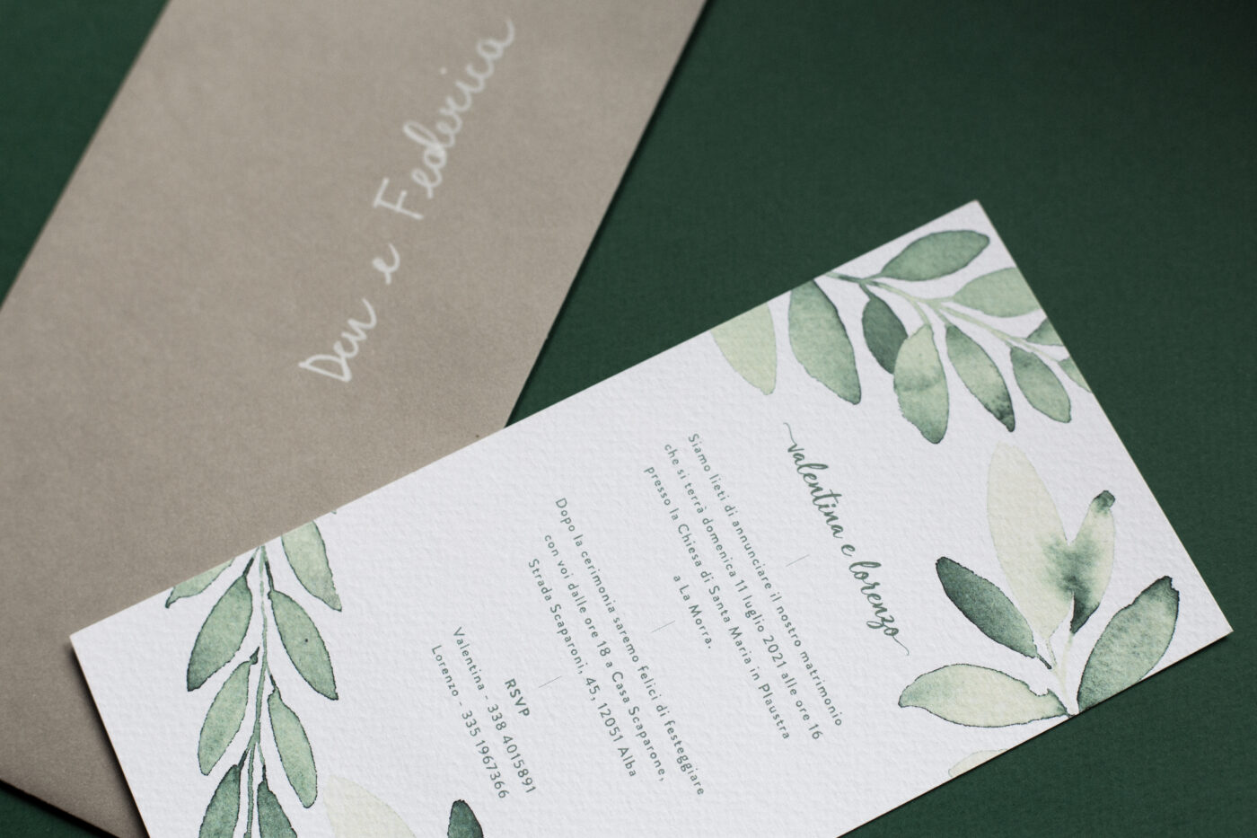 Eucalyptus Harmony Watercolor Wedding Stationery