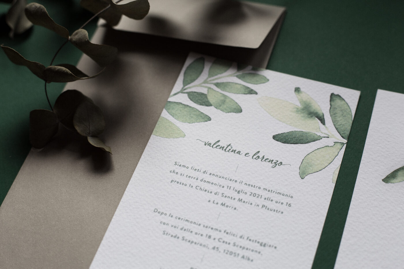 Eucalyptus Harmony Watercolor Wedding Stationery