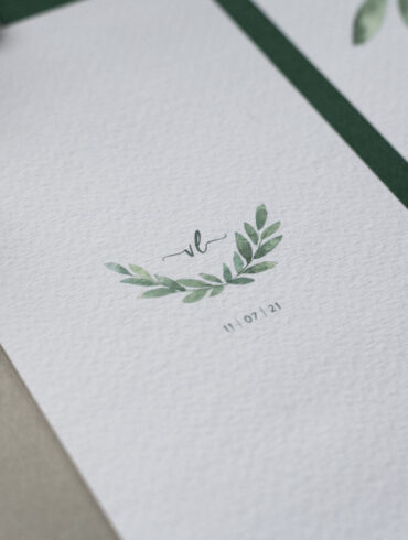 Eucalyptus Harmony Watercolor Wedding Stationery
