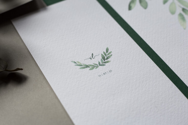 Eucalyptus Harmony Watercolor Wedding Stationery