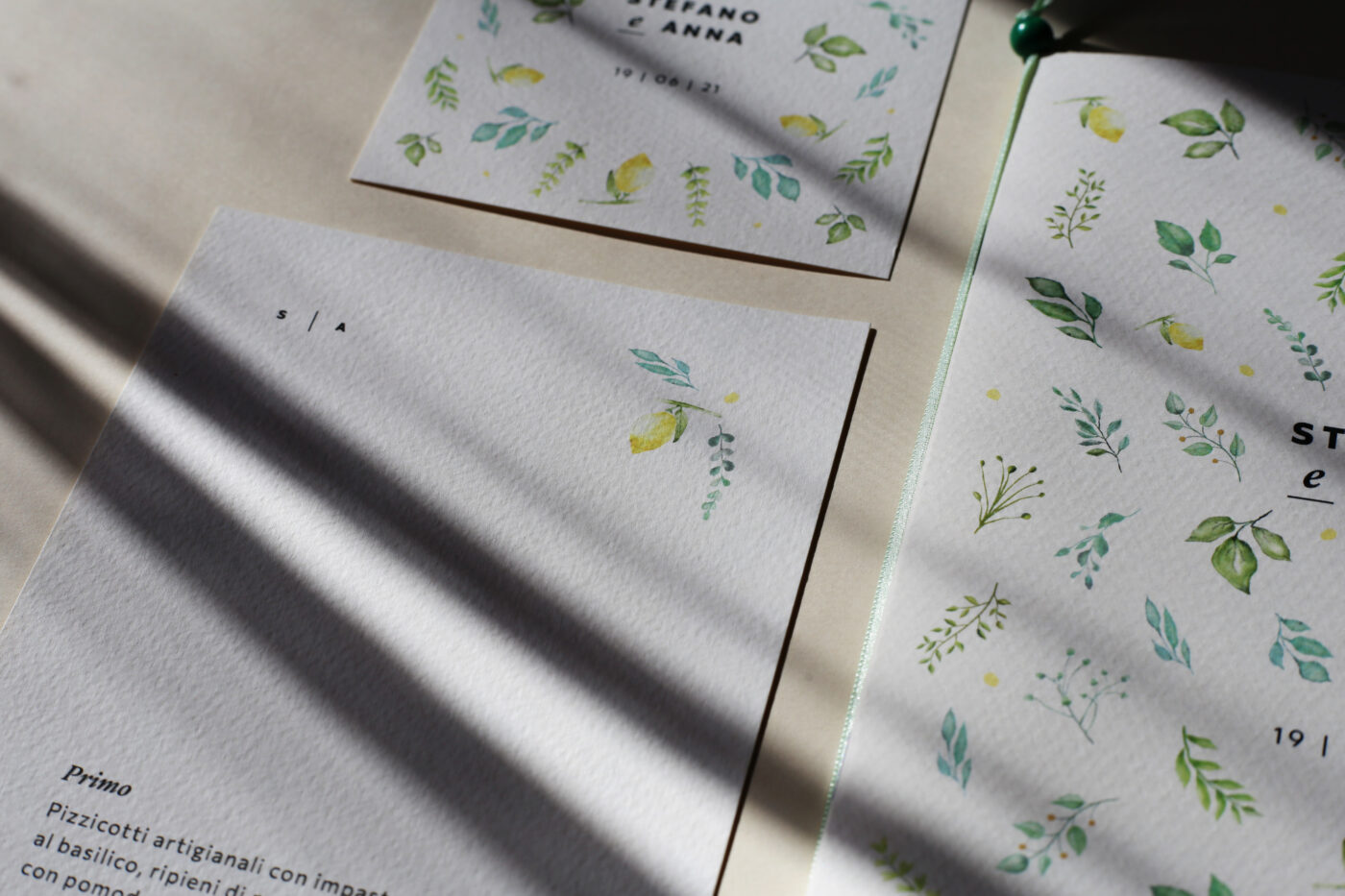 Lemon-inspired Wedding Stationery