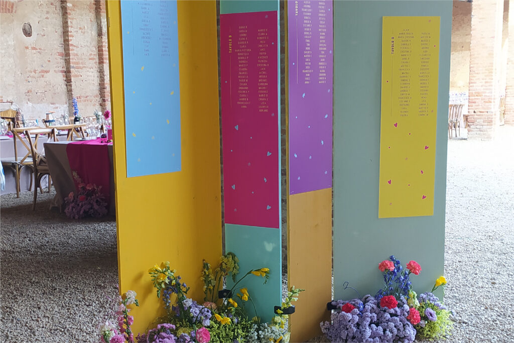 Un coordinato grafico per due sposi dalla personalità vivace che volevano delle nozze gioiose in pop style dall'atmosfera elettrizzante.